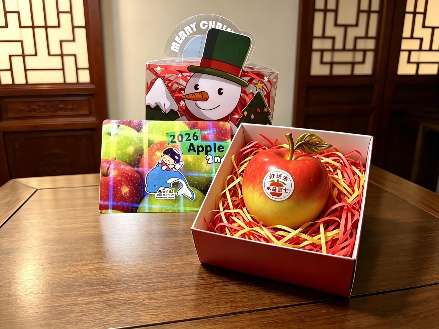 CSIS-GREAT评级精品钱币拍卖第三百四十八期 西瓜太郎2026年幸运苹果系列第二组皇家嘎啦苹果立体彩色纪念铜章 一号证！