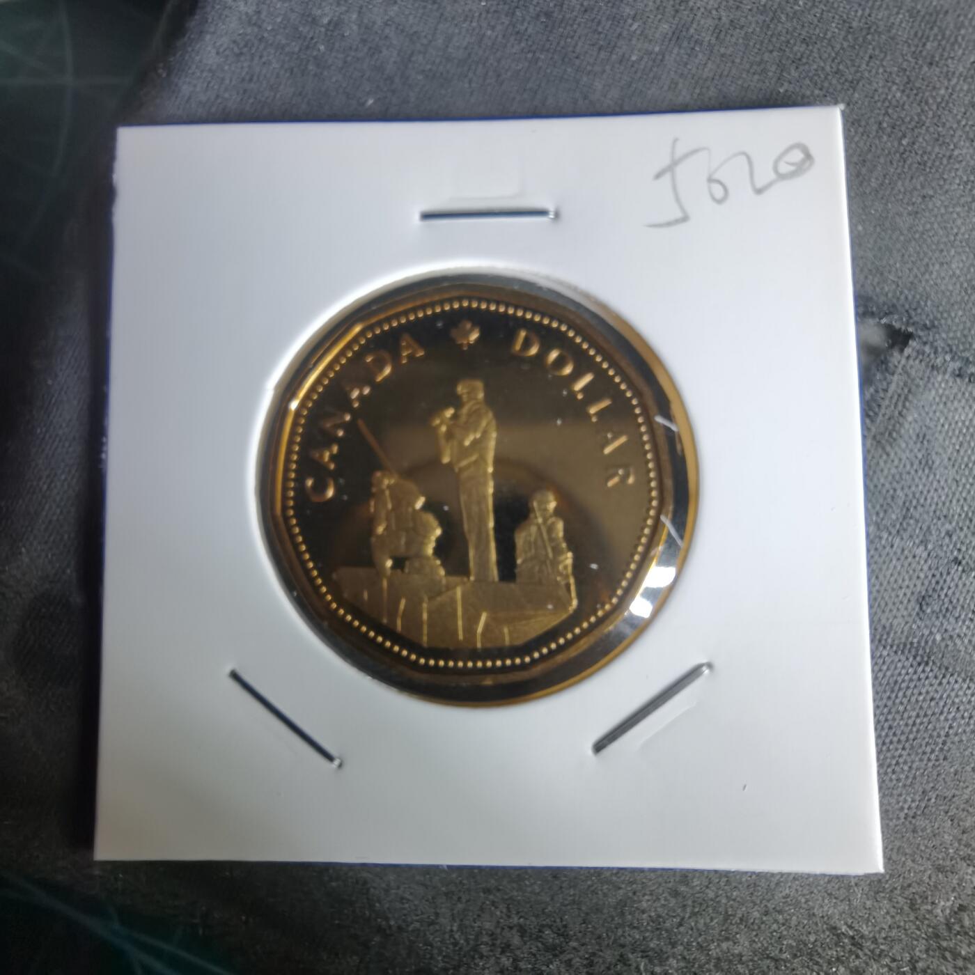 沼泽如烟--第1050场 加拿大1995年一元精制币