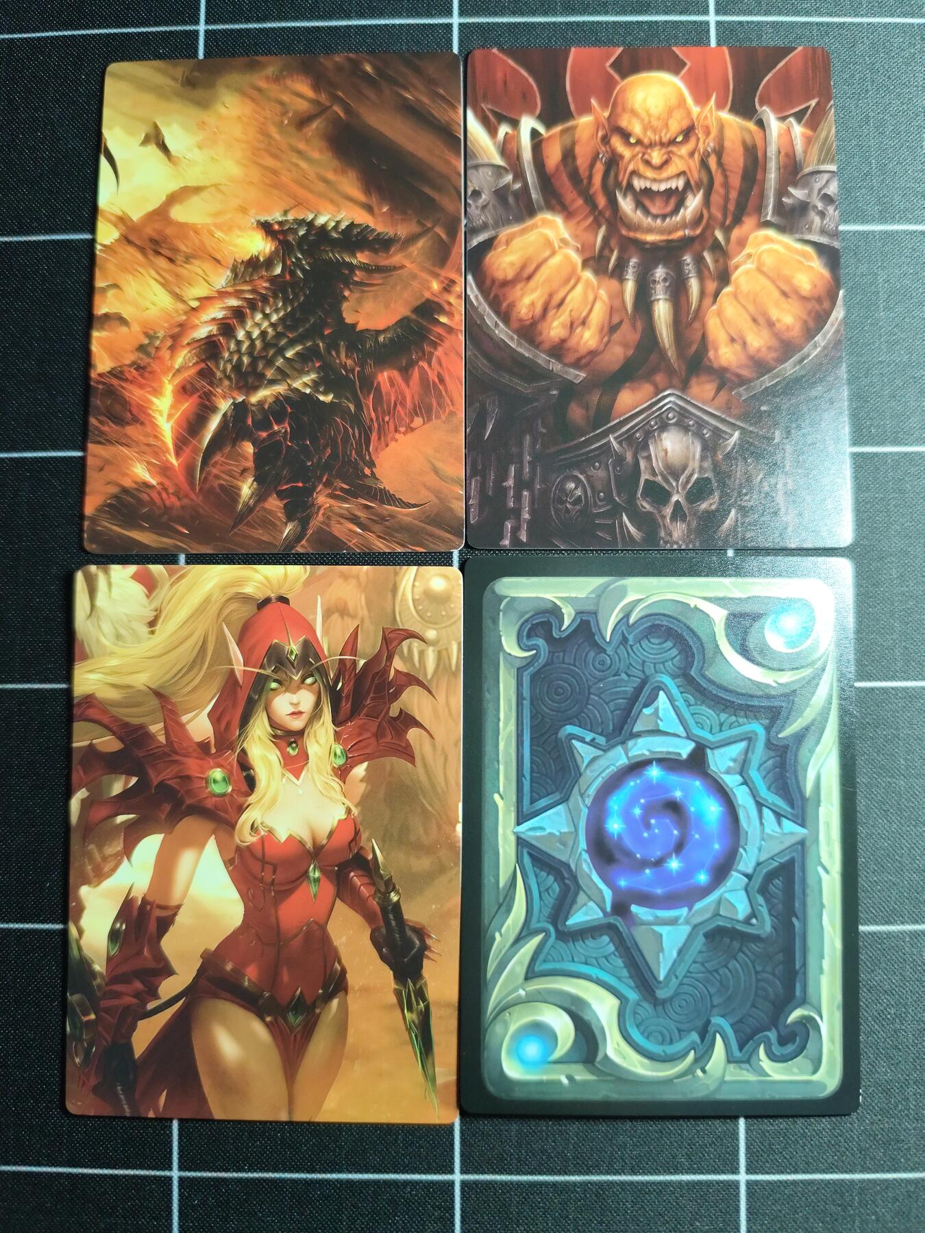 欢迎送拍、零成本上架，释放现金流，合理分配上拍卡品 【折光一套】自制卡 魔兽四节一套4张 奇典文化