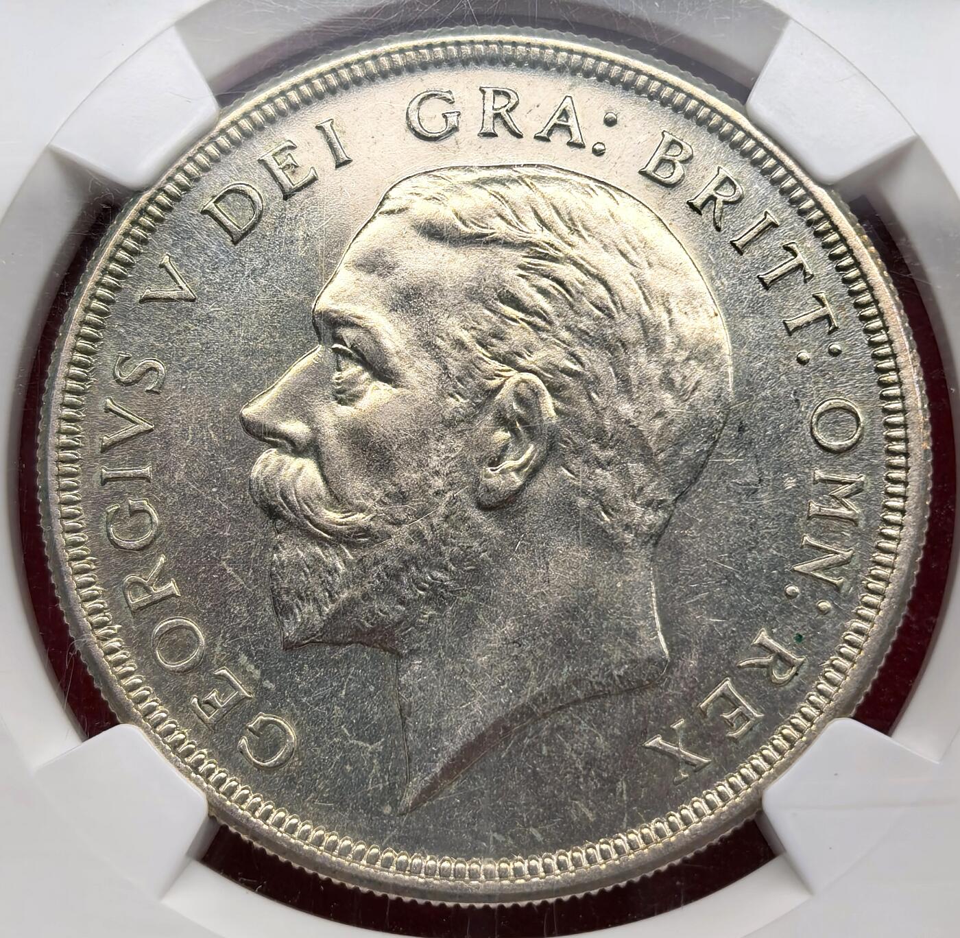 凡希社世界钱币微拍第三百二十二期 1927英国乔五花冠克朗大银精铸NGC-PF63