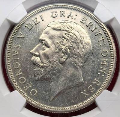 凡希社世界钱币微拍第三百二十二期 - 1927英国乔五花冠克朗大银精铸NGC-PF63