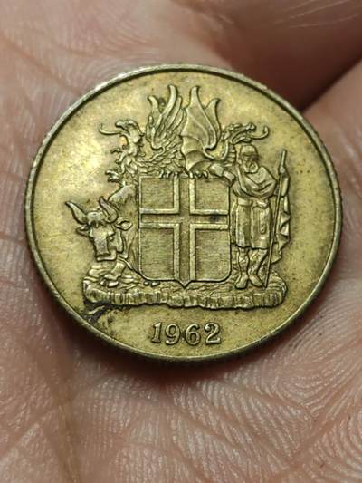 2026年第四十三场(总第二百一十二场）外国好品散币场(免佣金) - 冰岛🇮🇸1962年1克朗(共和国时期第一套第二版)