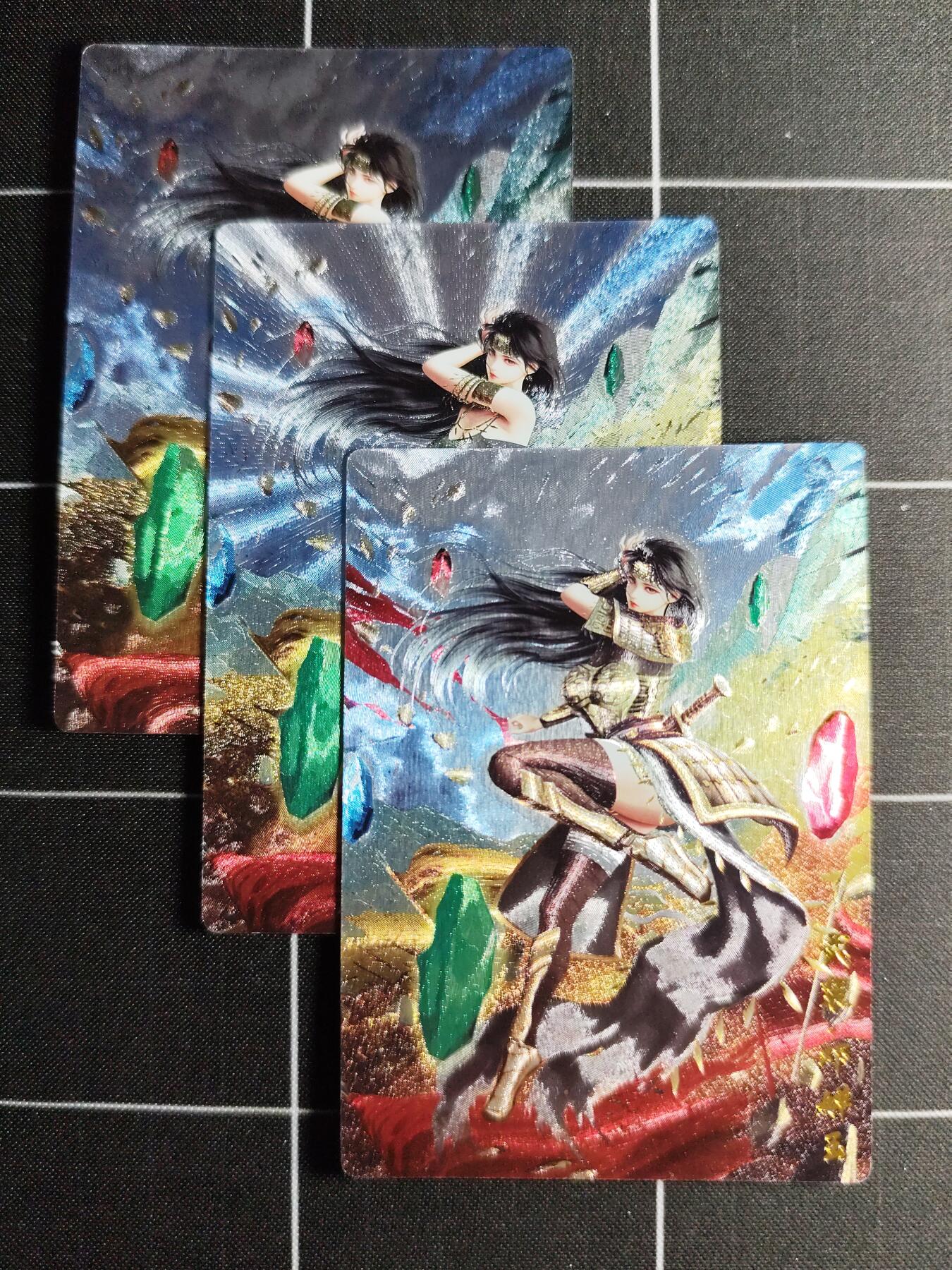 欢迎送拍、零成本上架，释放现金流，合理分配上拍卡品 【折光一套】启兴 邓婵玉一套3张(三渐变) 奇典文化