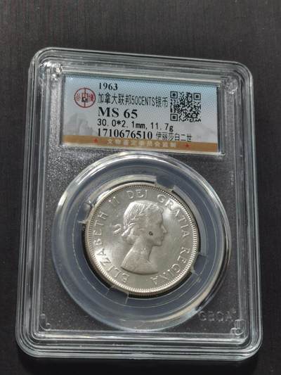 天下钱庄专场欢迎参拍 - 加拿大伊丽莎白半圆银币