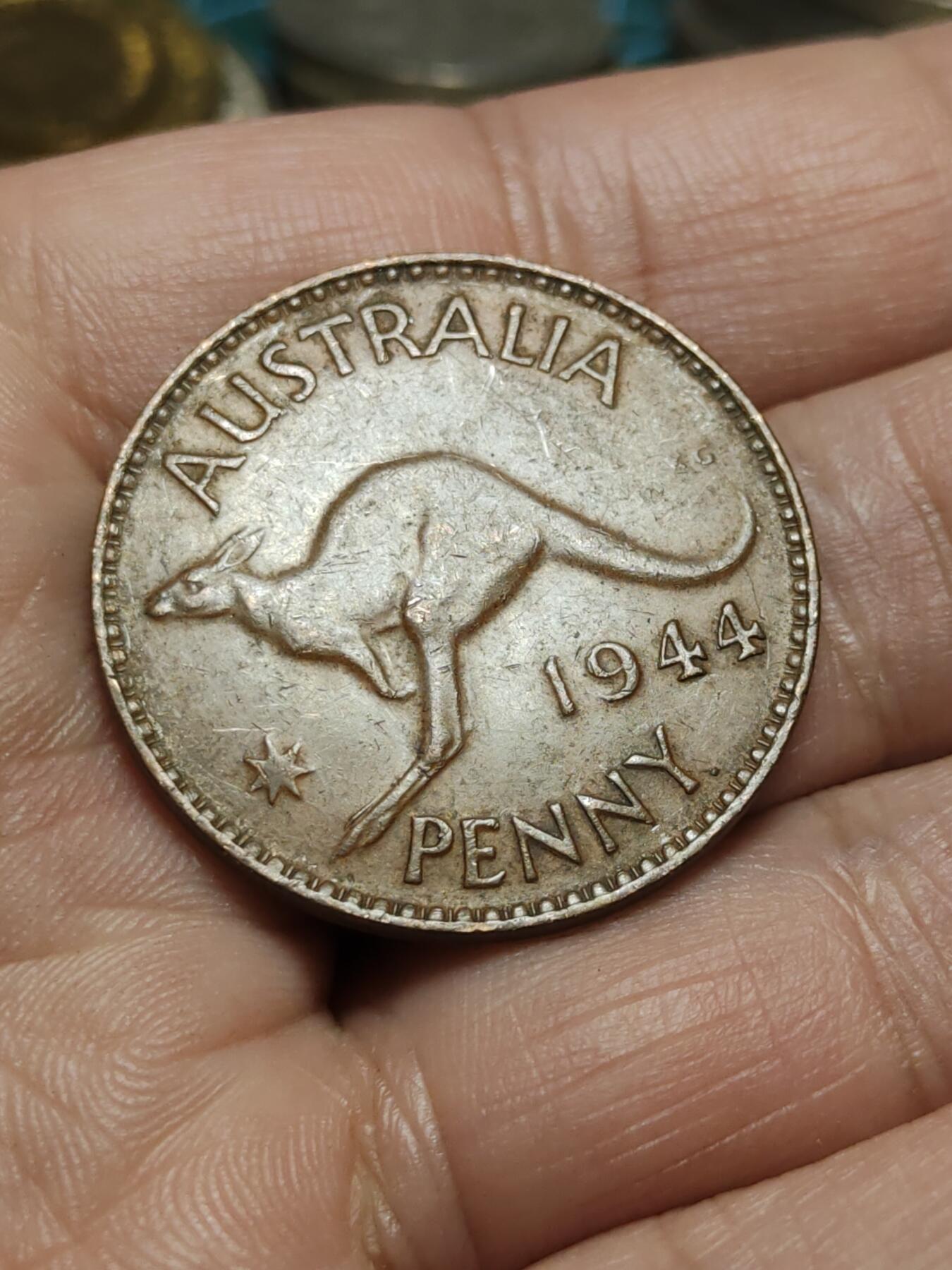 2026年第四十三场(总第二百一十二场）外国好品散币场(免佣金) 澳大利亚🇦🇺1944年1便士(乔治六世第一版)