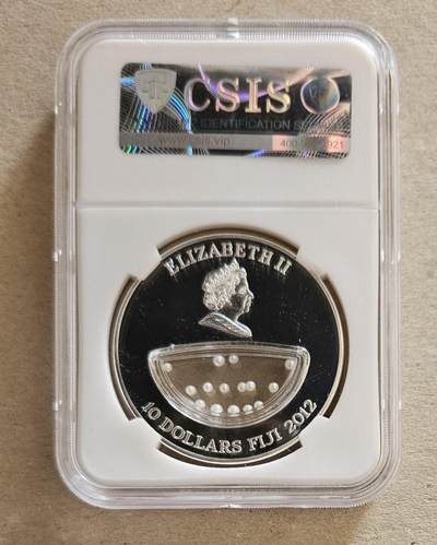 【币将精彩】世界钱币拍卖拍卖（2026-4-22） 斐济2012年自然母亲宝藏中国珍珠镶嵌银币20克信泰评级