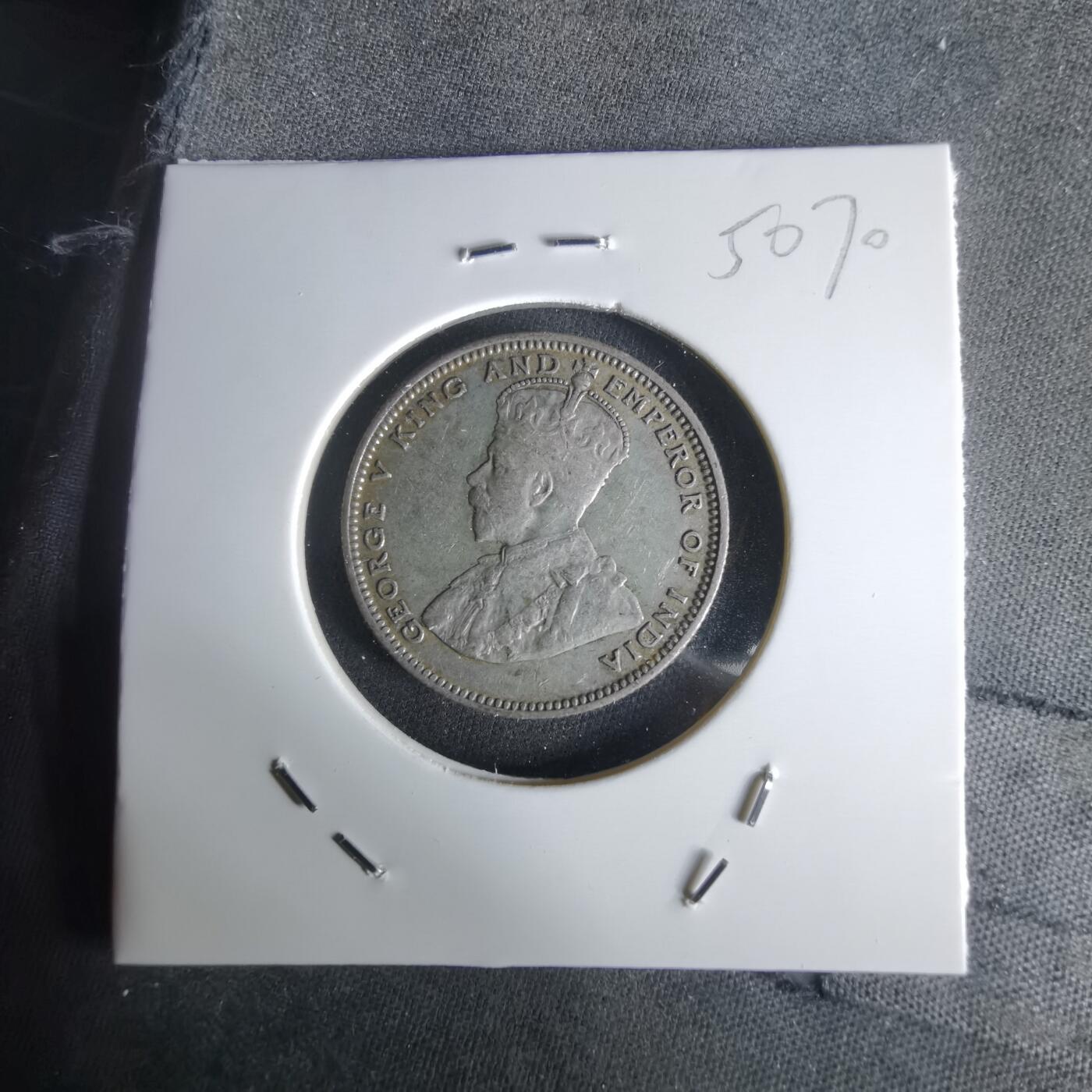 沼泽如烟--第1050场 英属海峡1935年20分银币