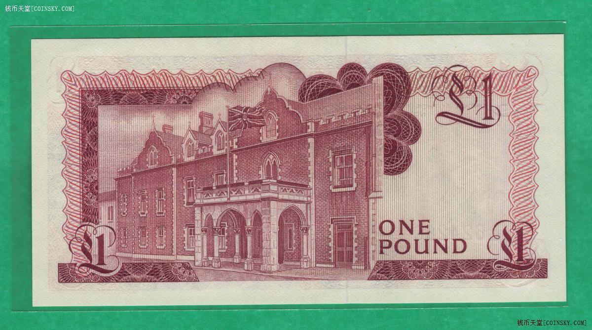 直布罗陀1988年1镑 全偶数 欧洲纸币 实物图 UNC