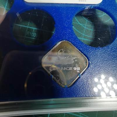 沼泽如烟--第1050场 - 1998年世界杯纪念章 4.3克纯银章带原盒