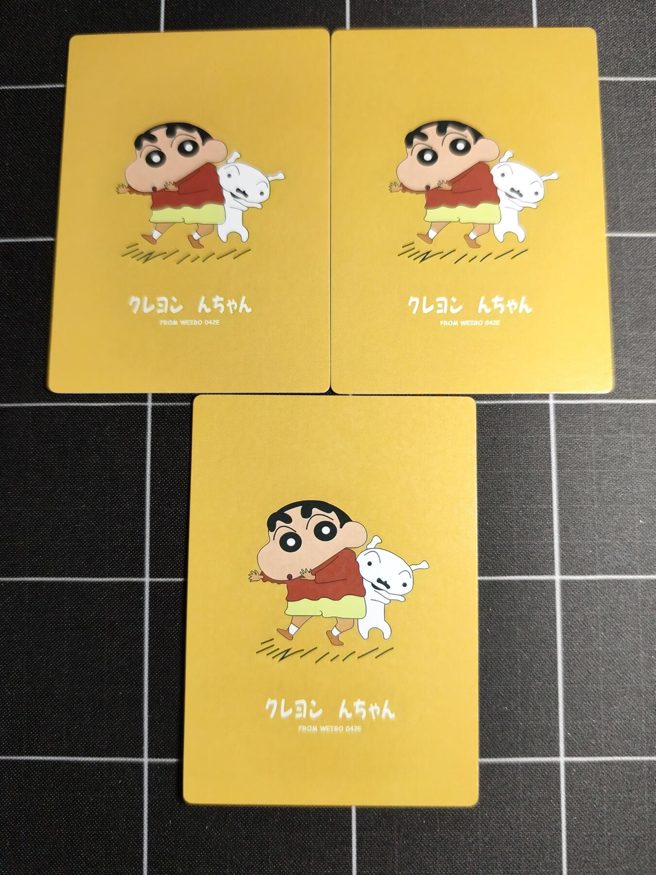 欢迎送拍、零成本上架，释放现金流，合理分配上拍卡品 【折光一套】自制卡 蜡笔小新一套3张 奇典文化