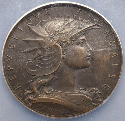 凡希社世界钱币微拍第三百二十二期 - 十九世纪法国军事射击竞赛纪念大铜章NGC-MS62