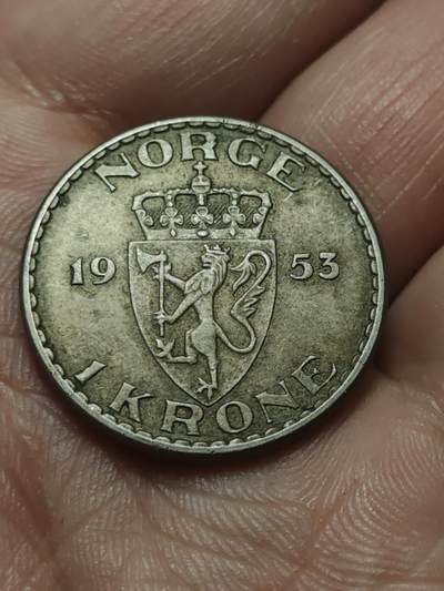 2026年第四十三场(总第二百一十二场）外国好品散币场(免佣金) - 挪威🇳🇴1953年1克朗(哈康七世第四版首发年)