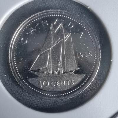沼泽如烟--第1050场 - 加拿大1995年十分精制币