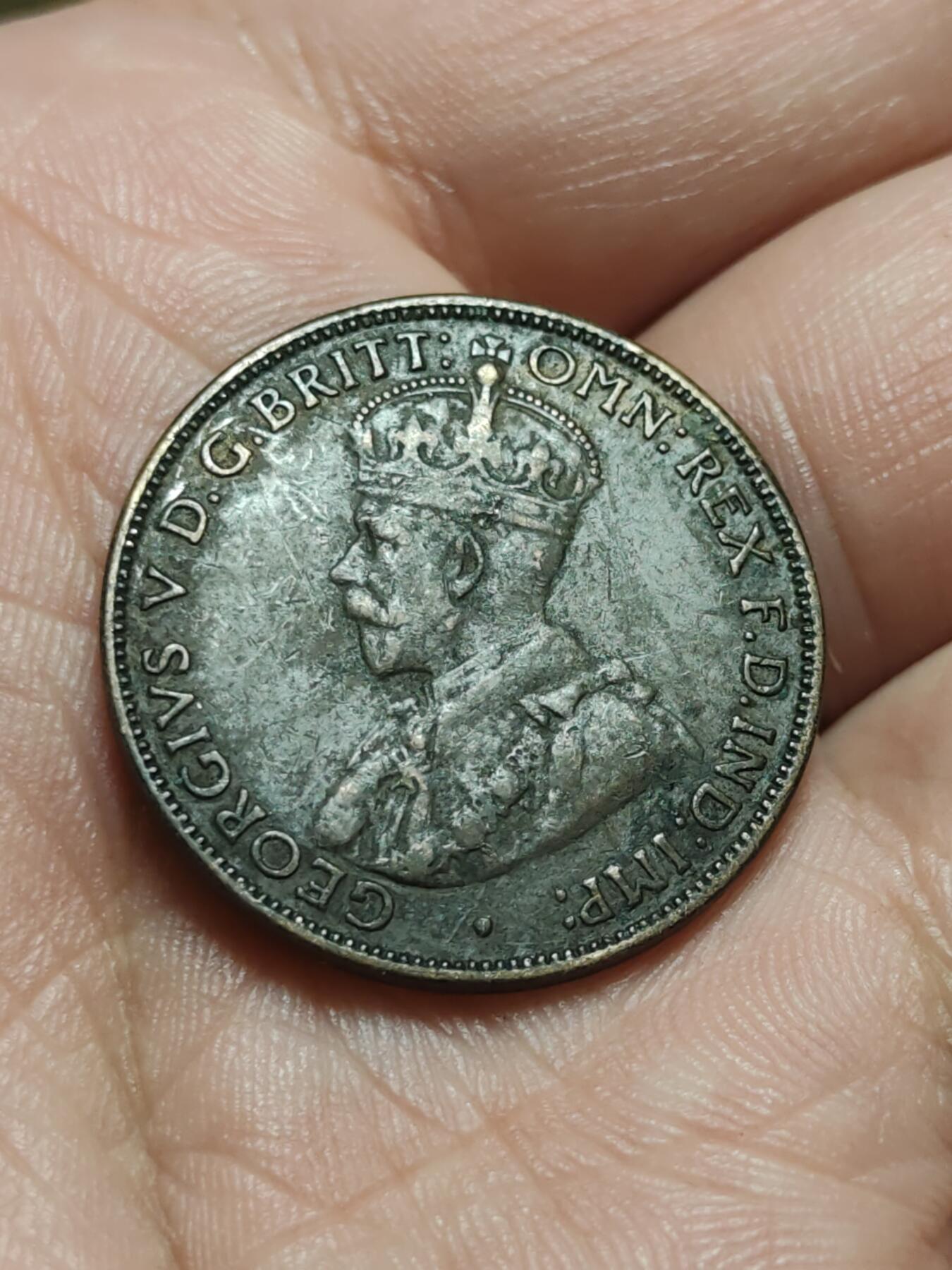 2026年第四十三场(总第二百一十二场）外国好品散币场(免佣金) 澳大利亚🇦🇺1918年1/2便士(乔治五世时期，I标孟买造)