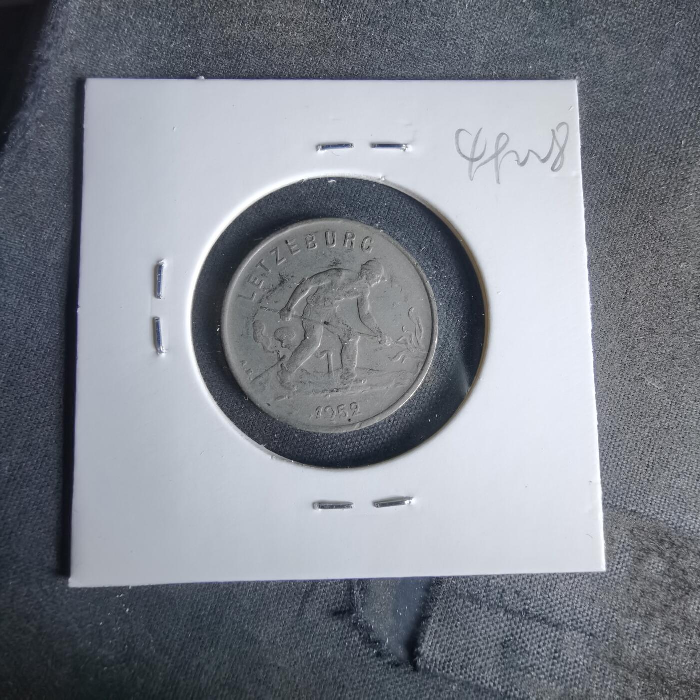 沼泽如烟--第1049场 卢森堡1952年1法郎