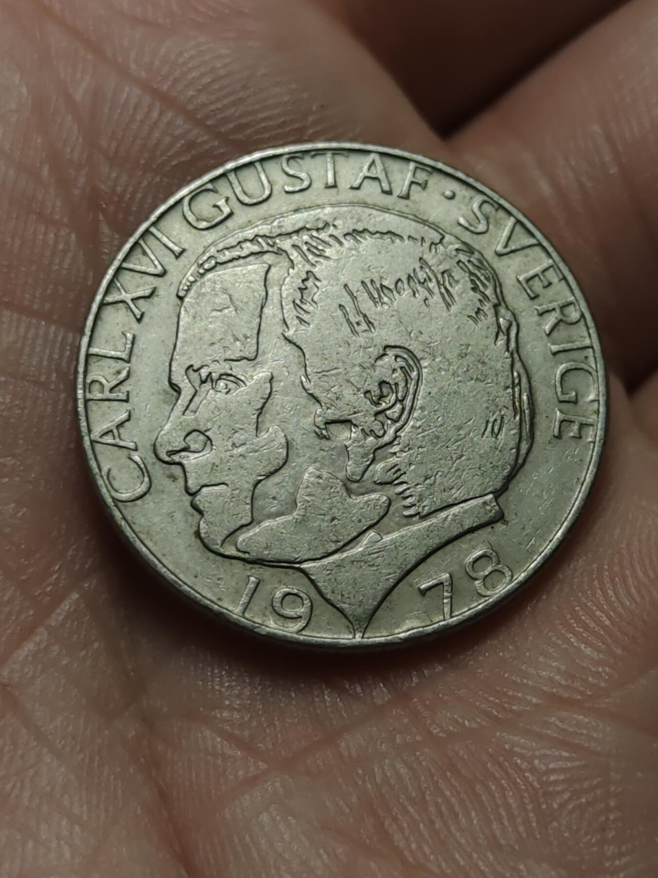 2026年第四十三场(总第二百一十二场）外国好品散币场(免佣金) 瑞典🇸🇪1978年1克朗(卡尔十六世古斯塔夫第一版)