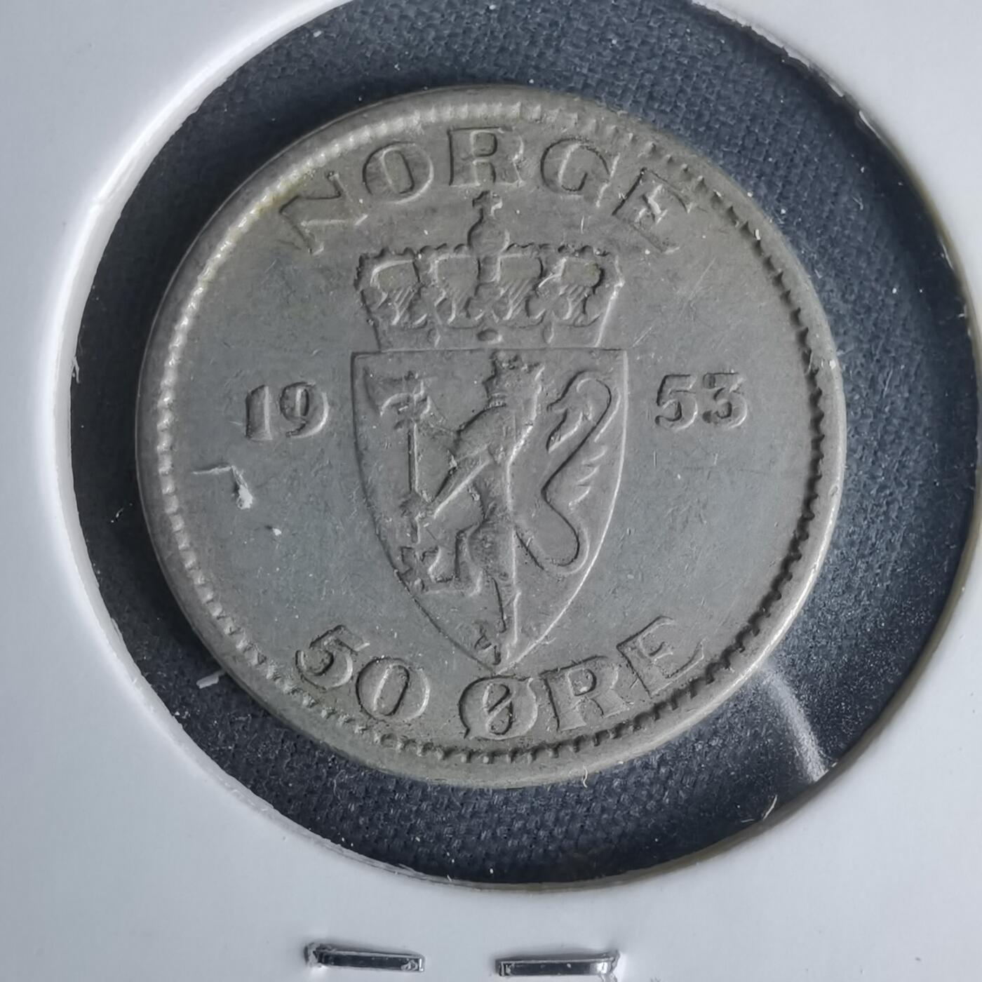 沼泽如烟--第1049场 挪威1953年50欧尔