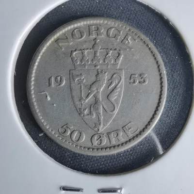 沼泽如烟--第1049场 - 挪威1953年50欧尔