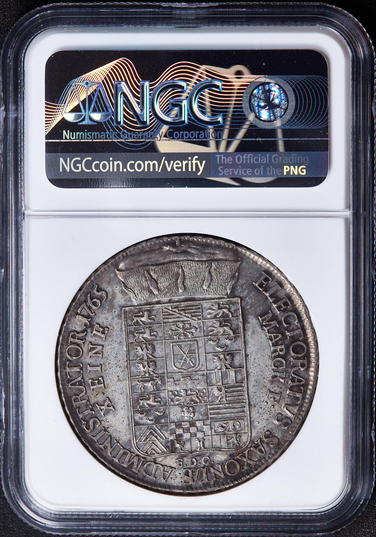 【俄甄集藏】满园春色-2026年(051)04-22星期三 晚 19:30 全场包邮 神圣罗马帝国-德国萨克森1765年弗朗茨·泽维尔摄政王EDC版1泰勒大银币，NGC AUD，原味酱彩老包浆，细节犀利，少见品种