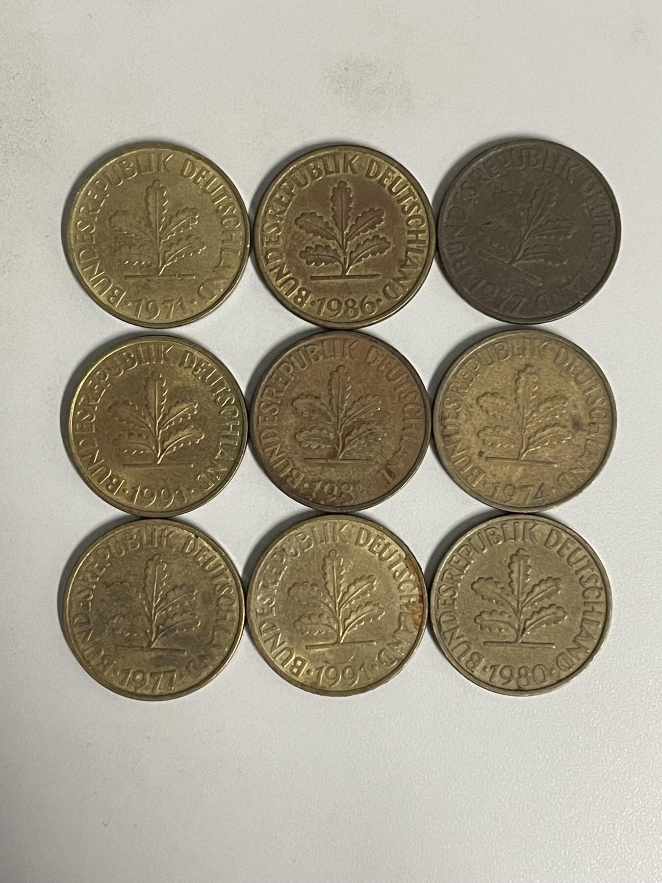 2026年第44场各国散币拍卖（总第194场） 德国10芬尼9枚