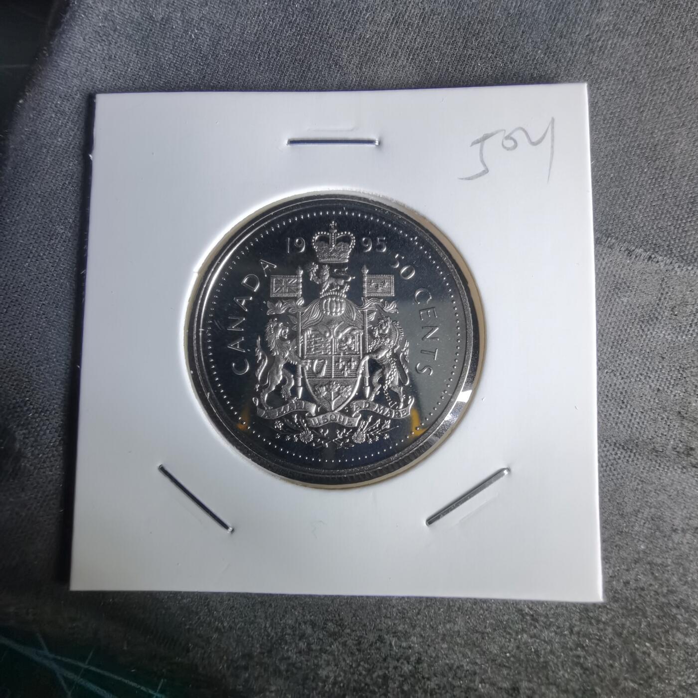 沼泽如烟--第1050场 加拿大1995年五十分精制币