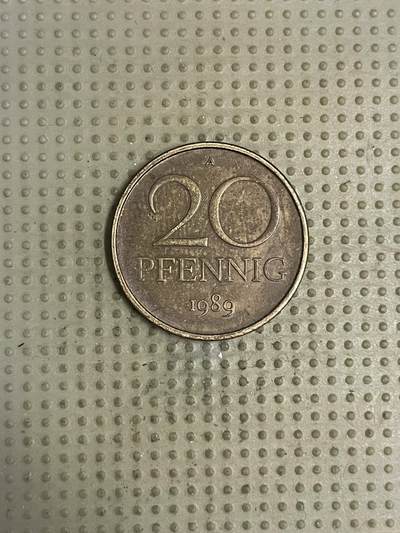 2026年第44场各国散币拍卖（总第194场） - 东德1989年20芬尼