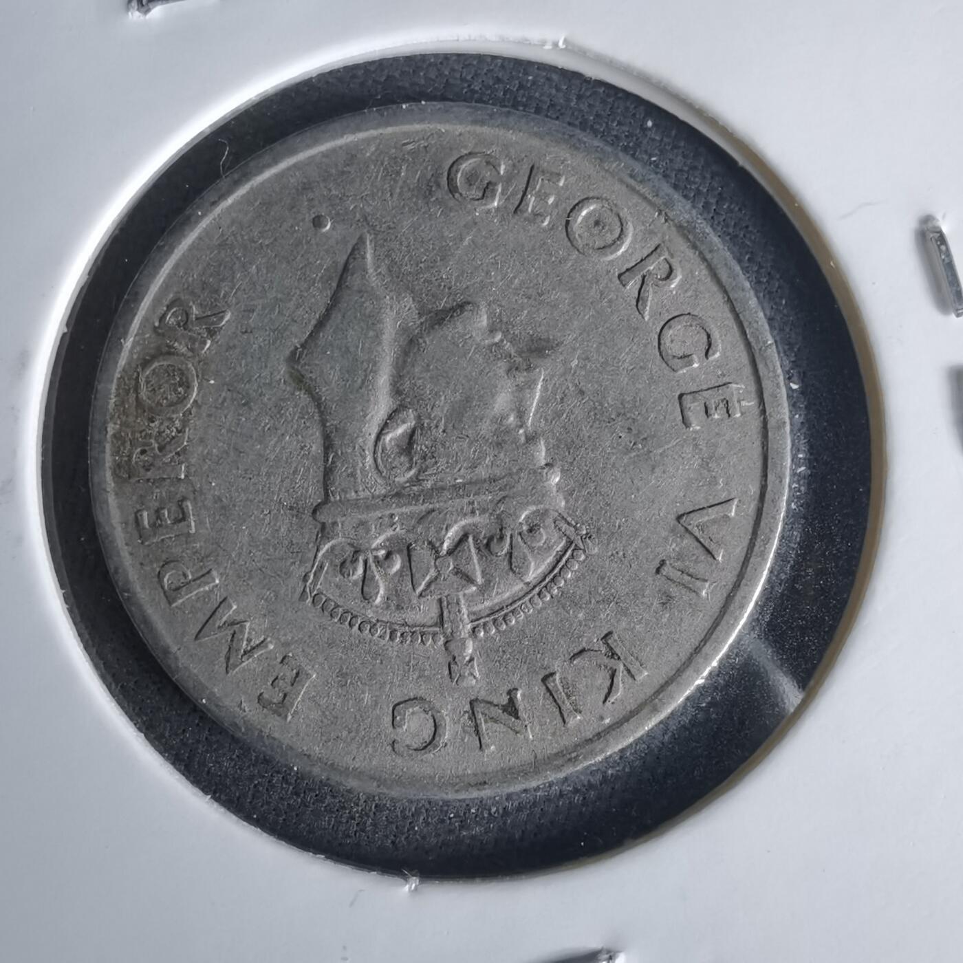 沼泽如烟--第1049场 英属印度1947年半卢比