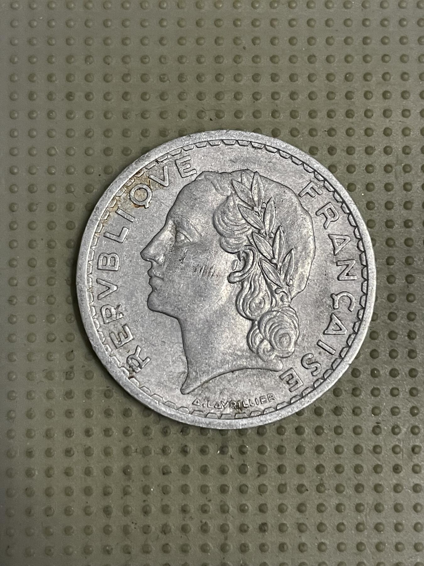 2026年第44场各国散币拍卖（总第194场） 法国1950年5法郎