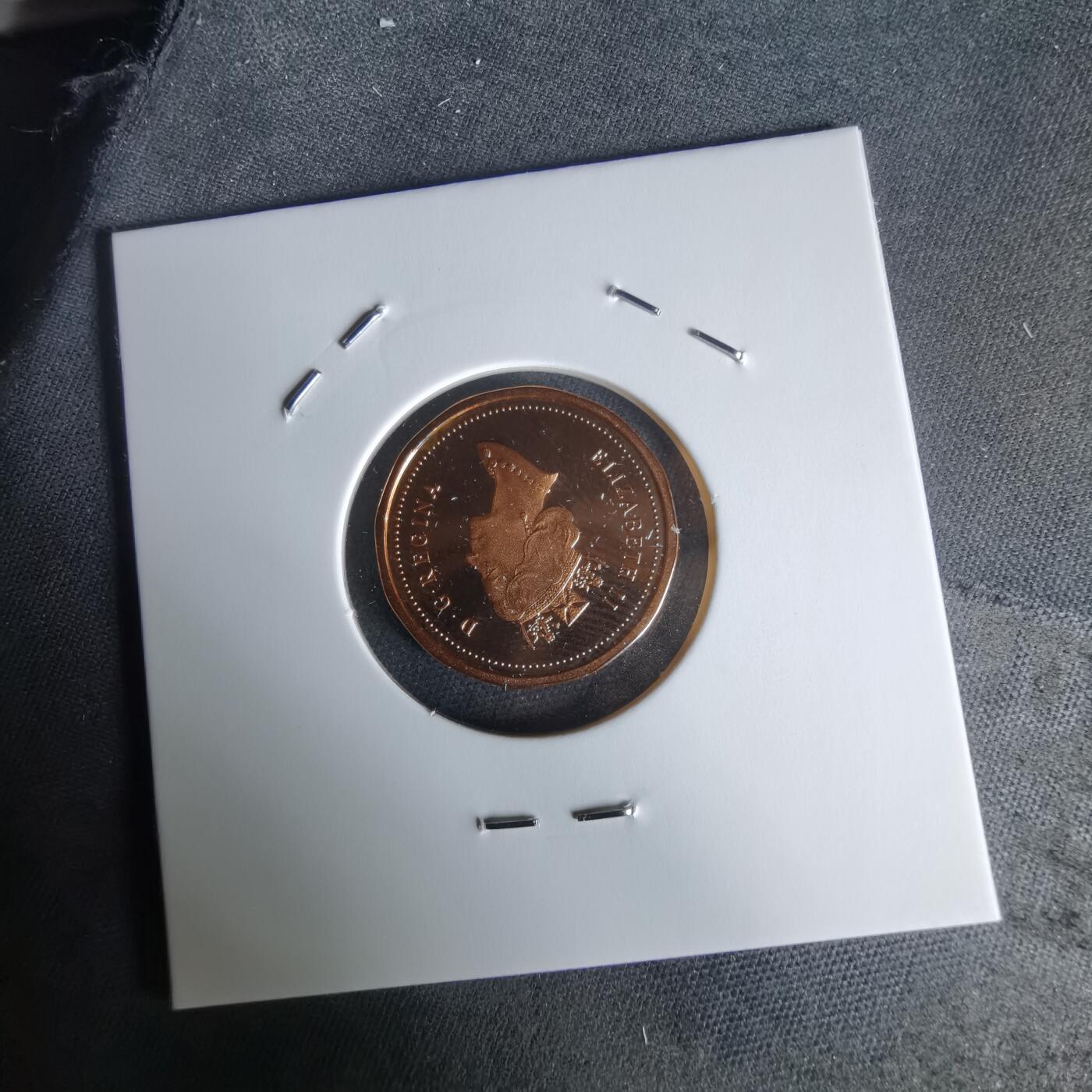 沼泽如烟--第1050场 加拿大1995年一分精制币