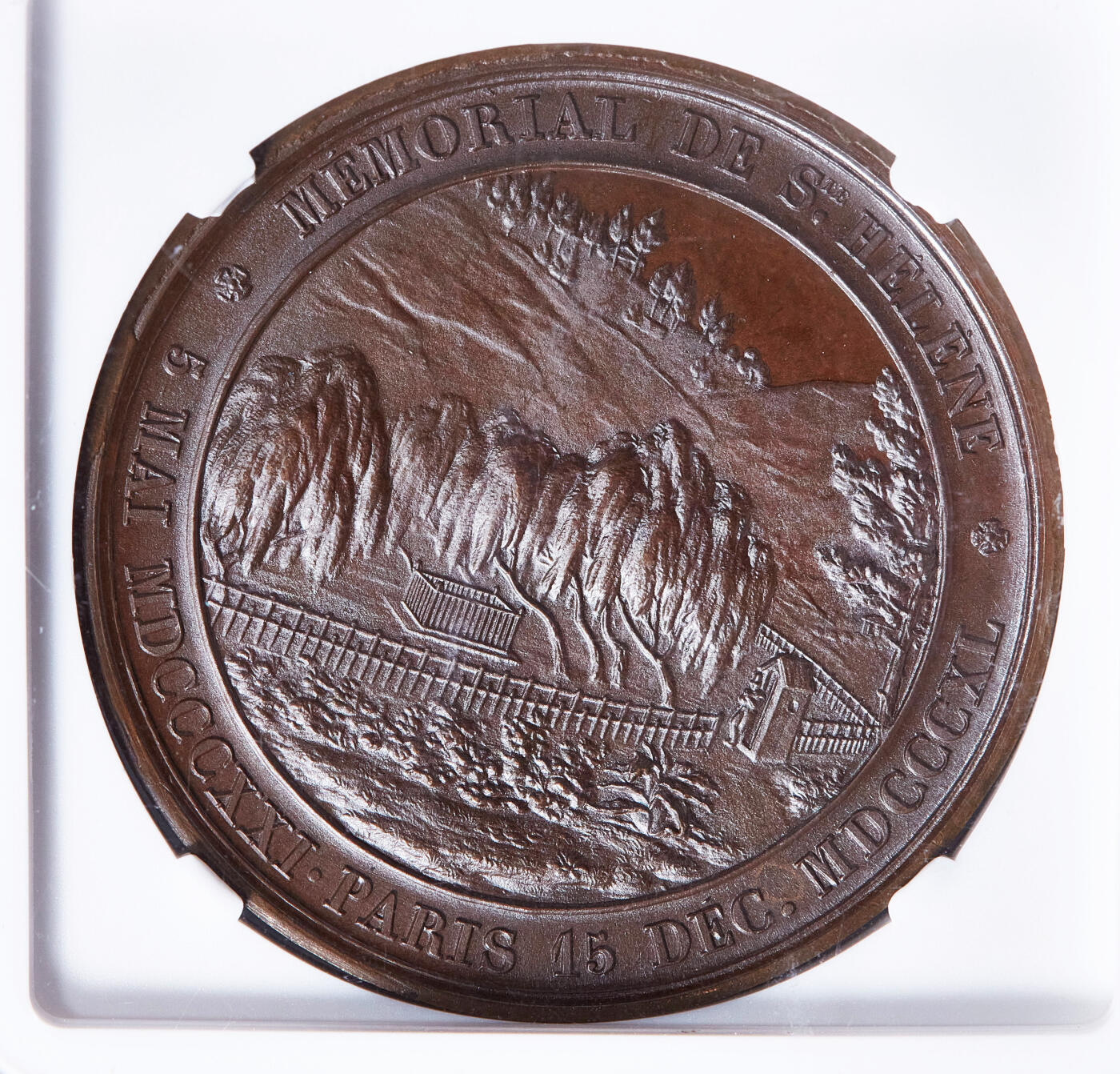 【俄甄集藏】满园春色-2026年(051)04-22星期三 晚 19:30 全场包邮 法国1840年纪念拿破仑遗体归葬法国大铜章，NGC MS65，高浮雕，巧克力包浆，类精制底板，高分难得