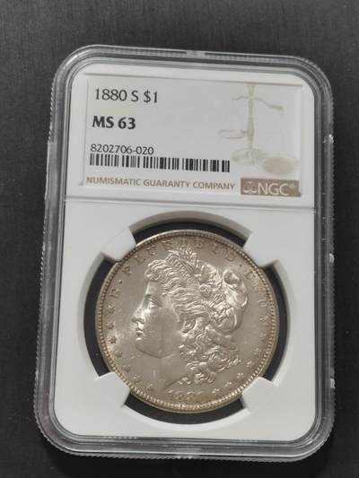 天下钱庄专场欢迎参拍 - NGC MS63 1880美国摩根一美元银币