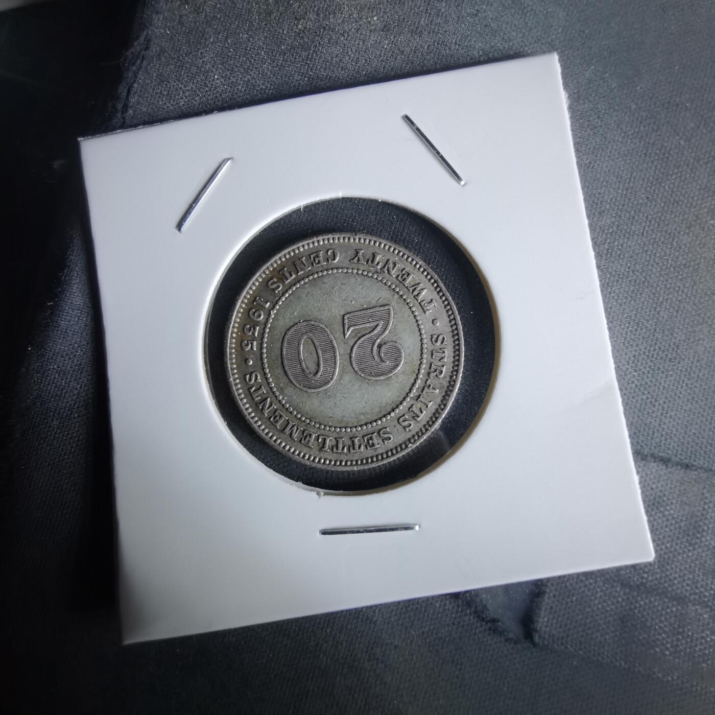 沼泽如烟--第1050场 英属海峡1935年20分银币