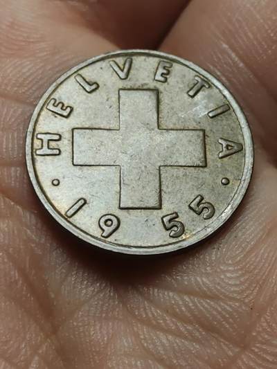 2026年第四十三场(总第二百一十二场）外国好品散币场(免佣金) - 瑞士🇨🇭1955年1拉彭(第四版，B标伯尔尼造)