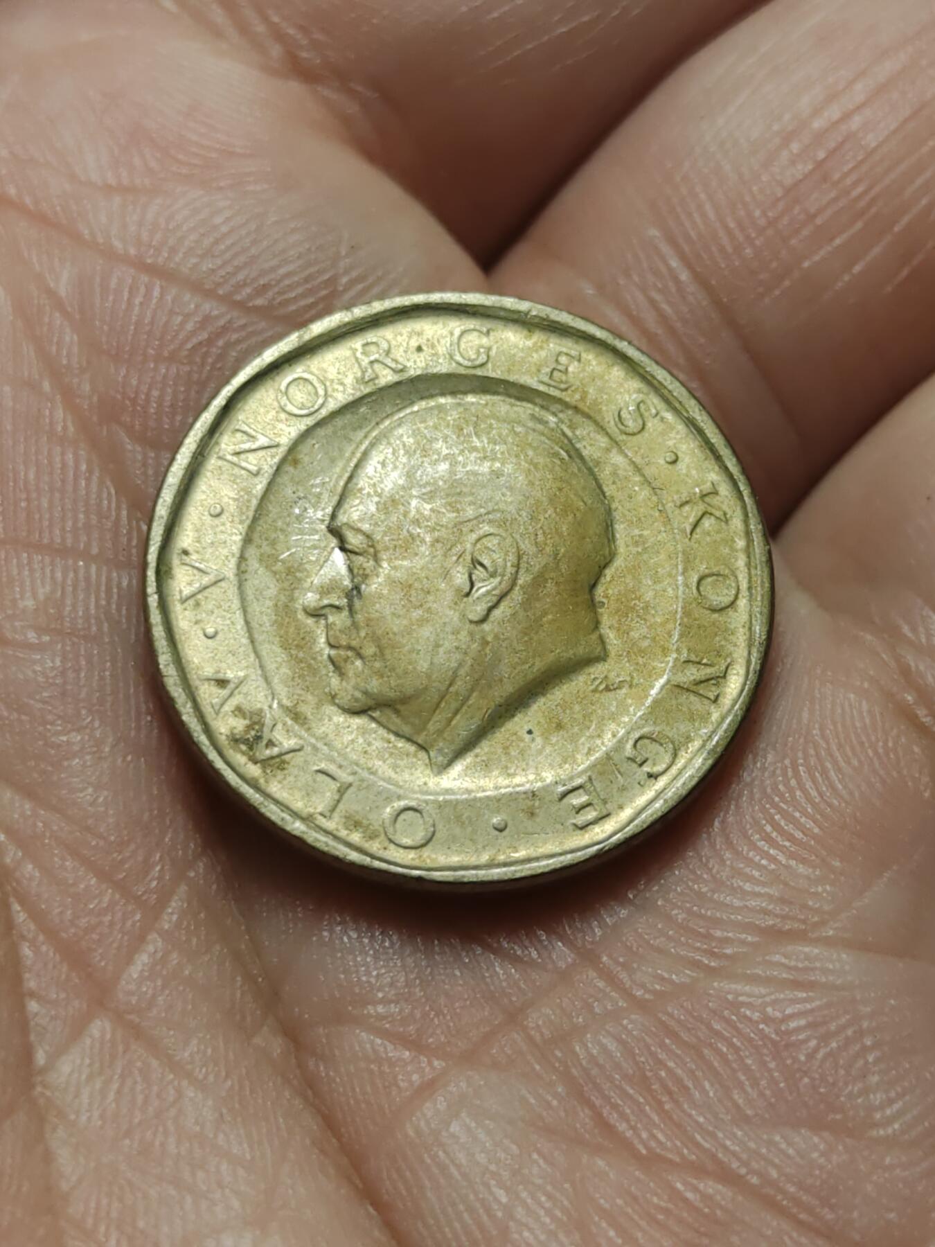 2026年第四十三场(总第二百一十二场）外国好品散币场(免佣金) 挪威🇳🇴1986年10克朗(奥拉夫五世第二套最大面值)