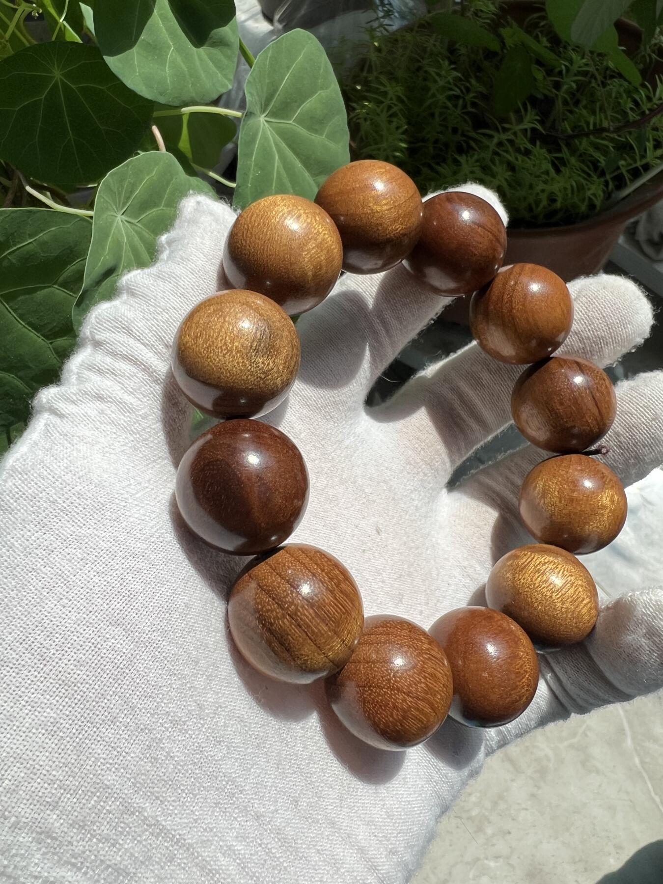 零元拍：金丝楠2.0手串 金丝满满，满手留香