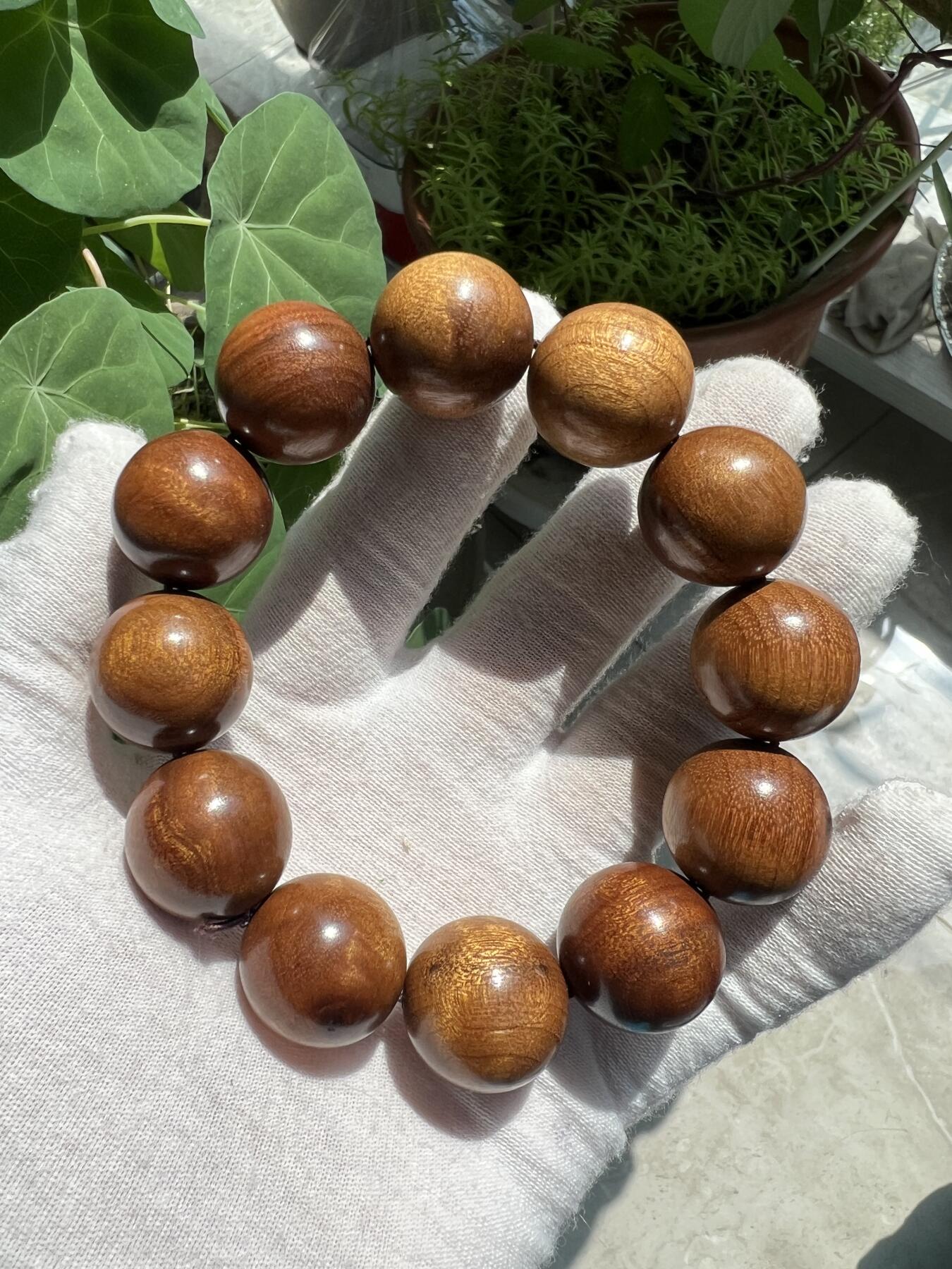 零元拍：金丝楠2.0手串 金丝满满，满手留香