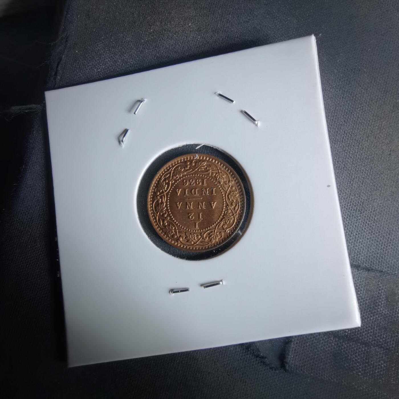 沼泽如烟--第1050场 英属印度1936年十二分之一安娜