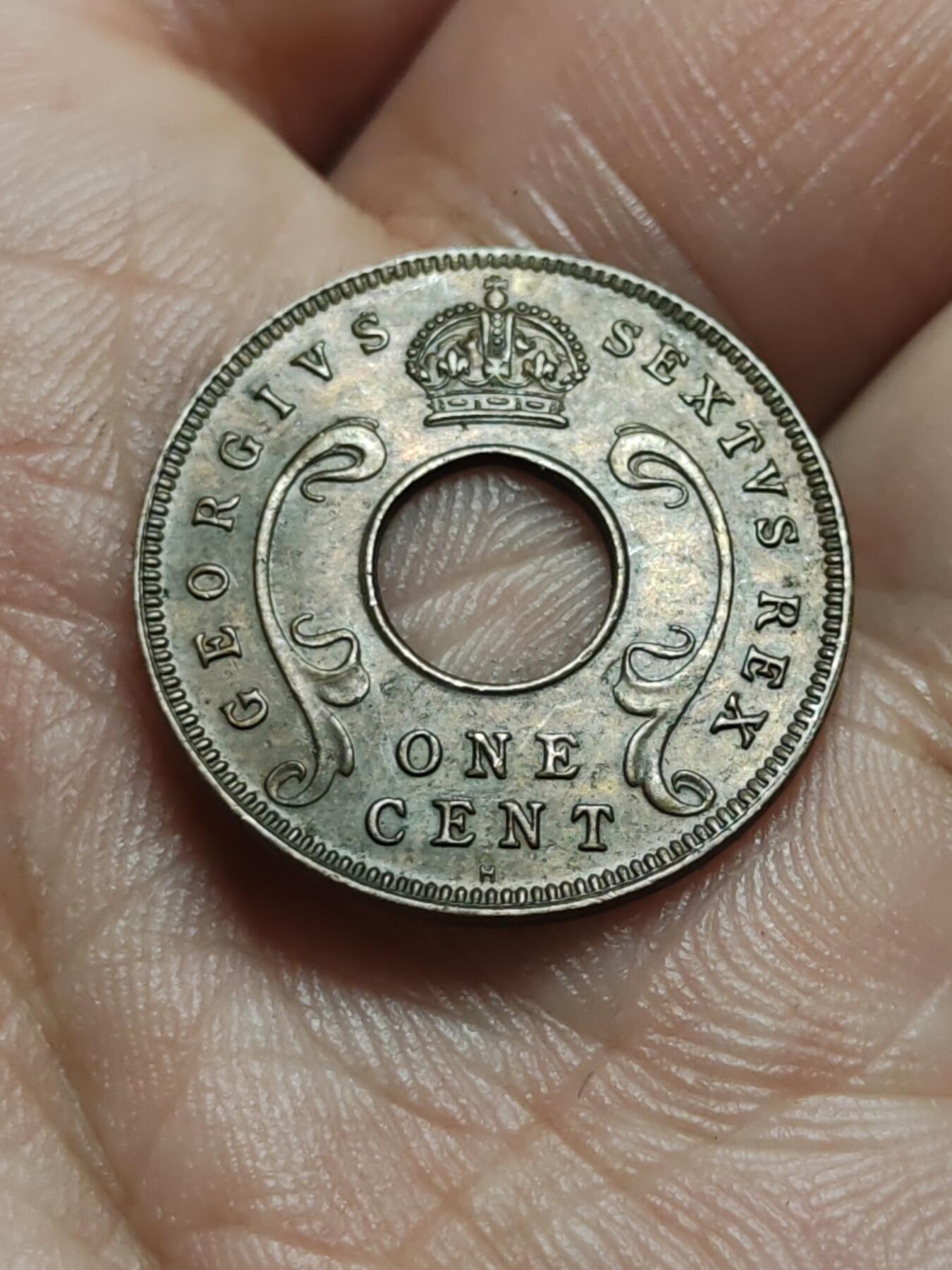 2026年第四十三场(总第二百一十二场）外国好品散币场(免佣金) 好品–英属东非1951年1分(乔治六世第二版，H标喜敦厂造)