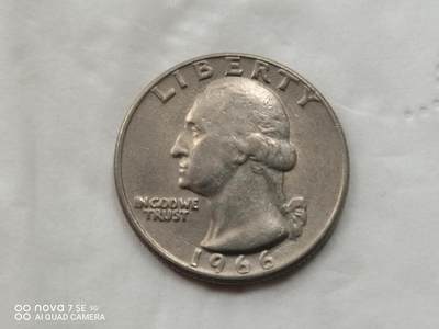硬币十银币 - 1966年美国25美分