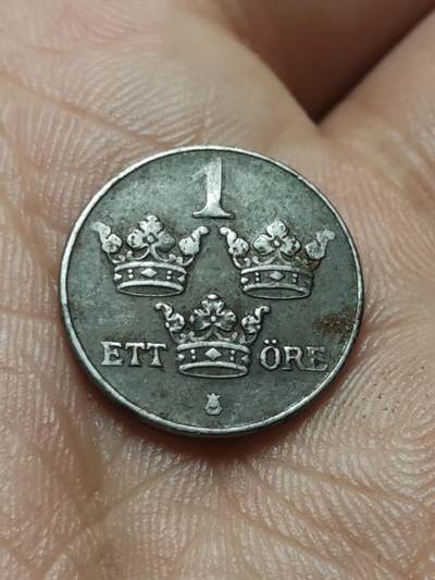 2026年第四十三场(总第二百一十二场）外国好品散币场(免佣金) - 瑞典🇸🇪1944年1欧尔铁币(古斯塔夫五世第四版)