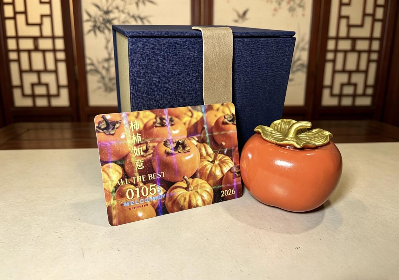 CSIS-GREAT评级精品钱币拍卖第三百四十八期 西瓜太郎2026年柿柿如意系列首枚大柿子立体彩色纪念铜章1号证书！