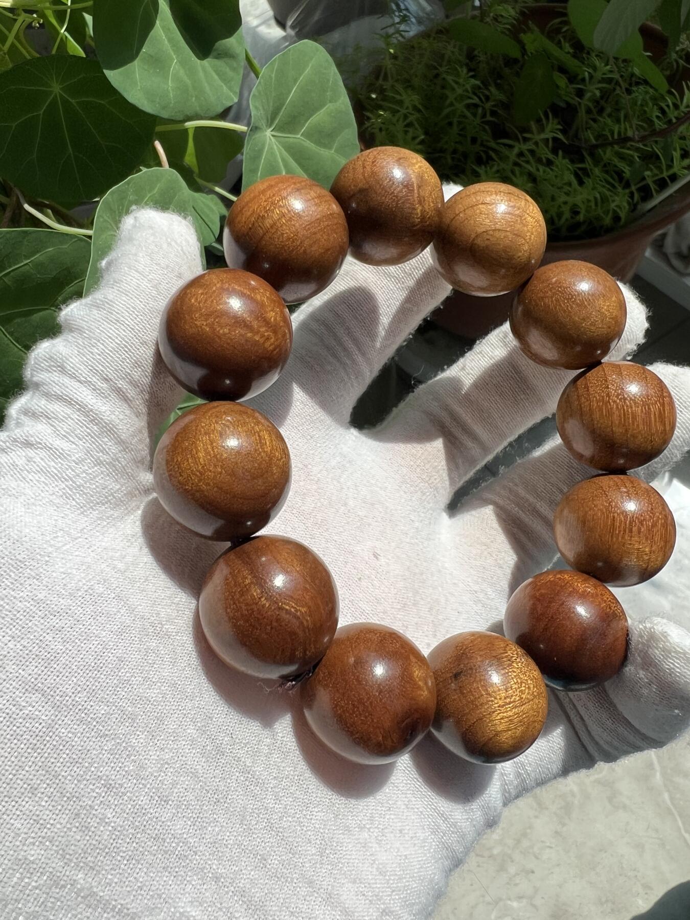 零元拍：金丝楠2.0手串 金丝满满，满手留香