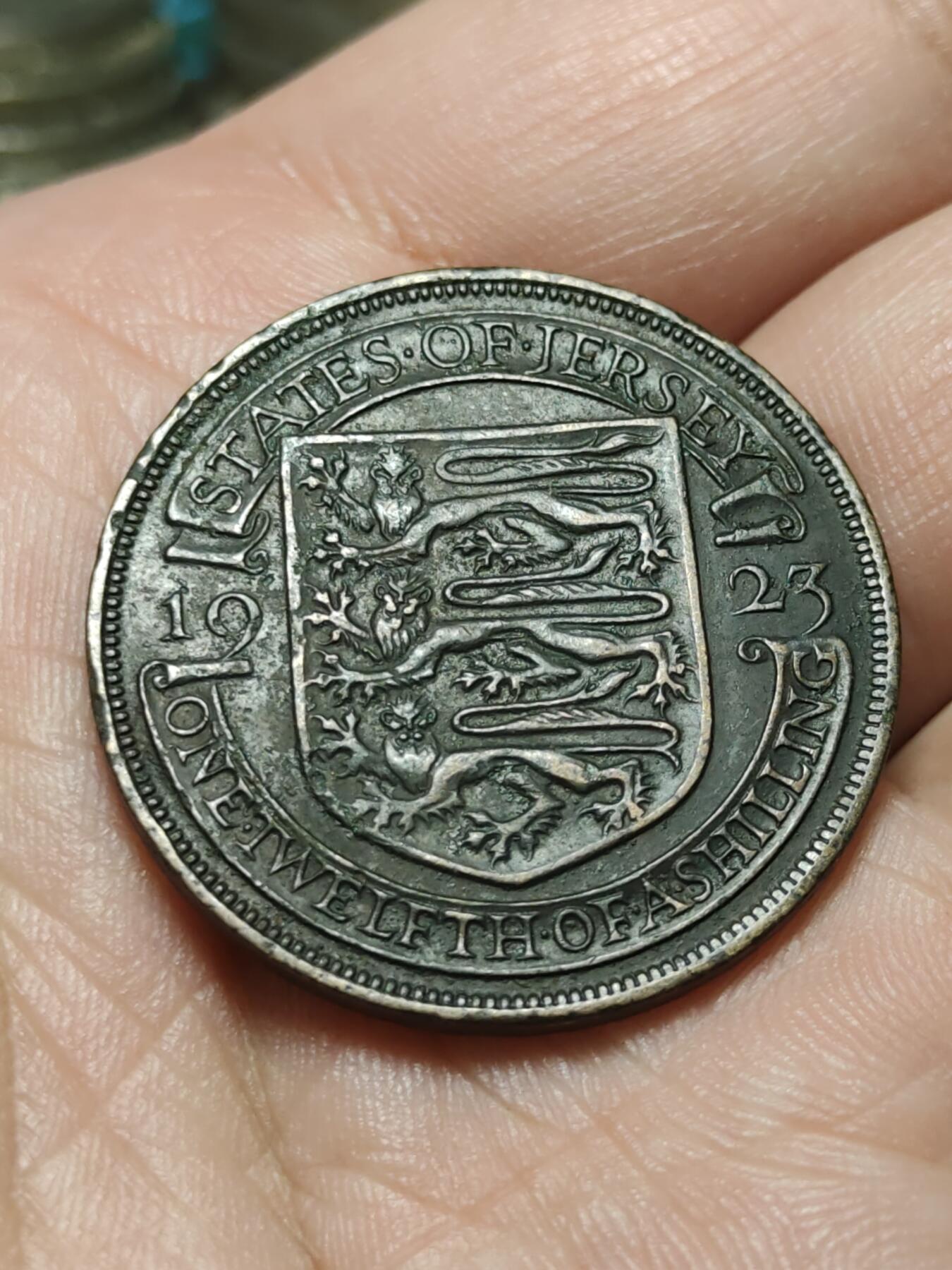 2026年第四十三场(总第二百一十二场）外国好品散币场(免佣金) 英属泽西岛🇯🇪1923年1/12先令(乔治五世第二版)