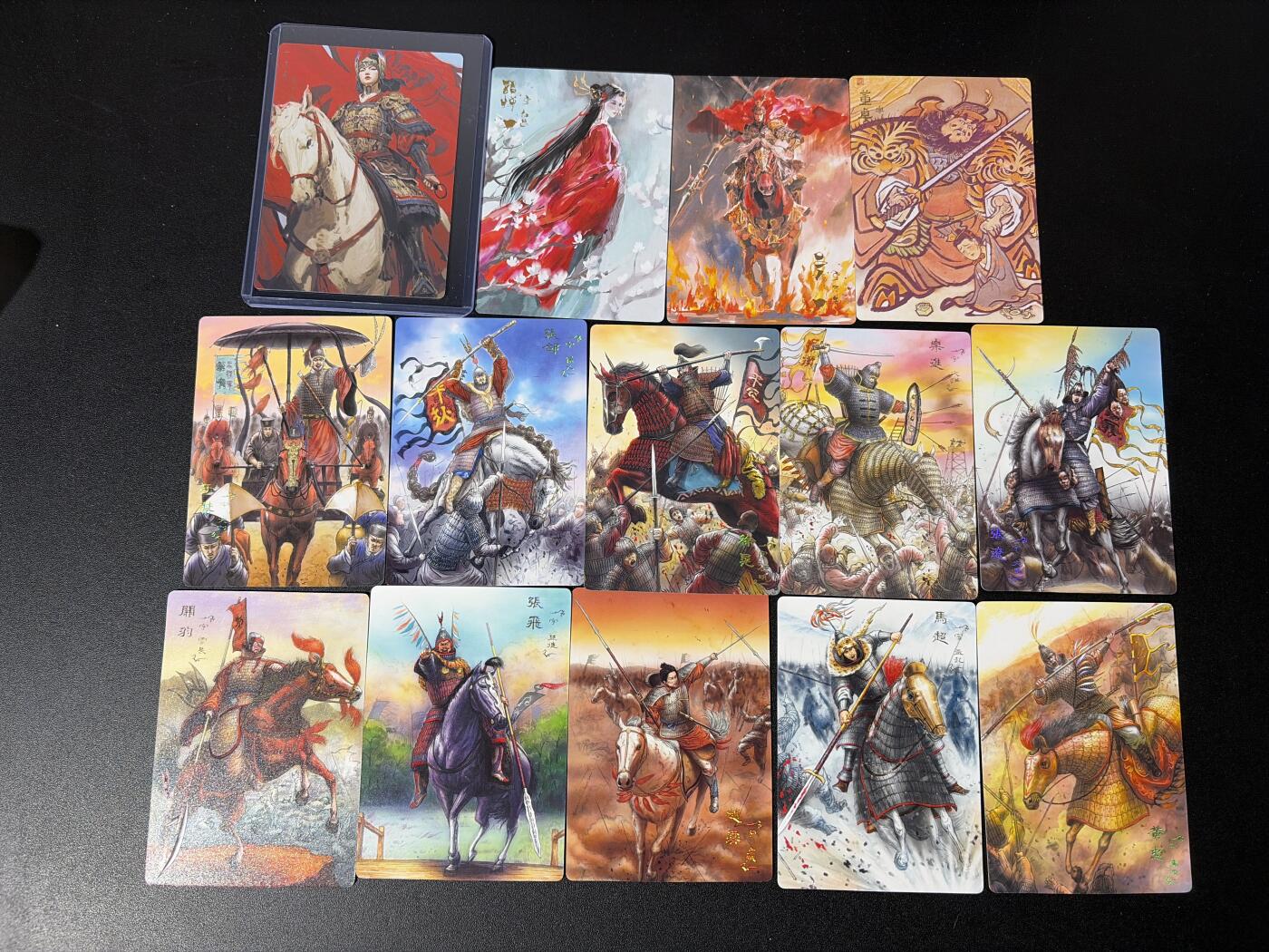 NO.30 好又多金牌大场，每周一站式配齐，方便凑单！（周6晚9点截拍，卖家送拍0抽成！） 【套卡】青笺绘 蜀五虎+魏五子+董卓+貂蝉(无编)+吕布+扈三娘一共14张 普卡