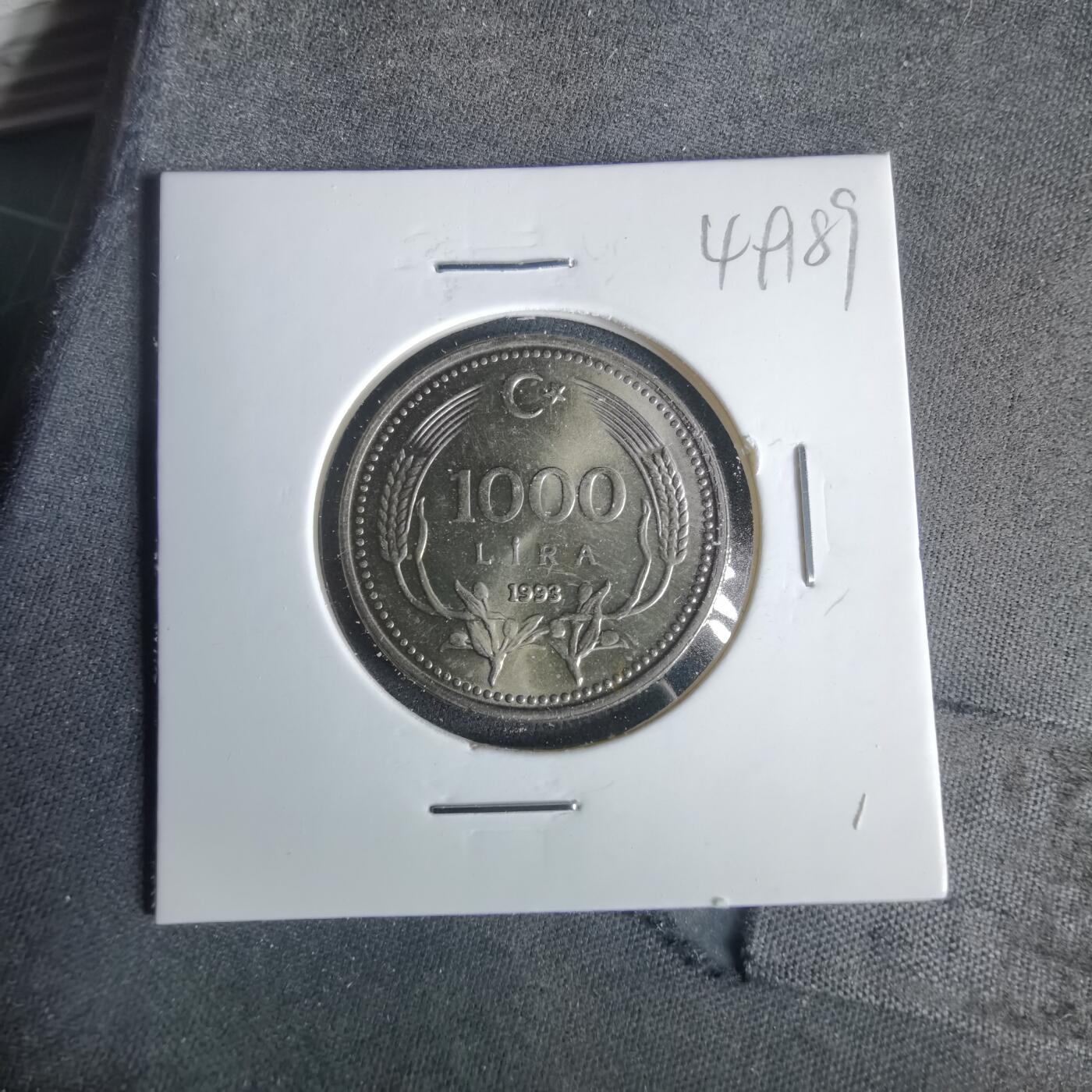 沼泽如烟--第1049场 土耳其1993年1000里拉