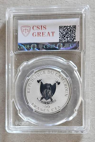 【币将精彩】世界钱币拍卖拍卖（2026-4-22） 喀麦隆2010年十二星座金牛座幻彩银币信泰评级