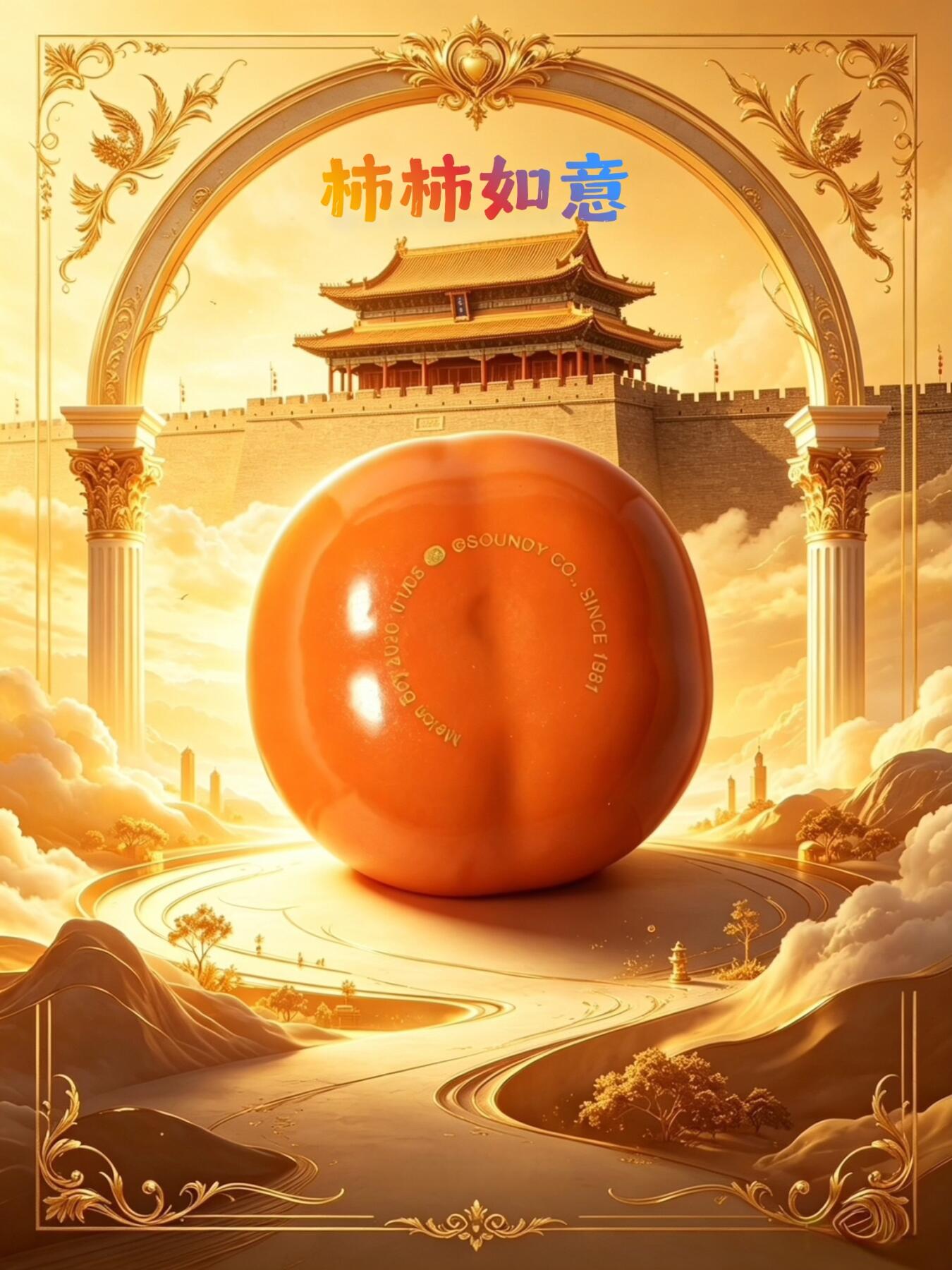 CSIS-GREAT评级精品钱币拍卖第三百四十八期 西瓜太郎2026年柿柿如意系列首枚大柿子立体彩色纪念铜章1号证书！