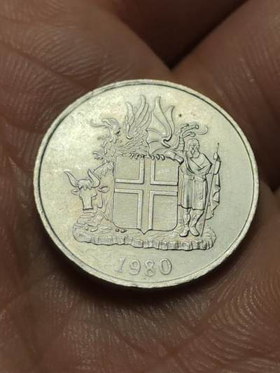 2026年第四十三场(总第二百一十二场）外国好品散币场(免佣金) - 冰岛🇮🇸1980年5克朗(共和国时期第二套关门年)