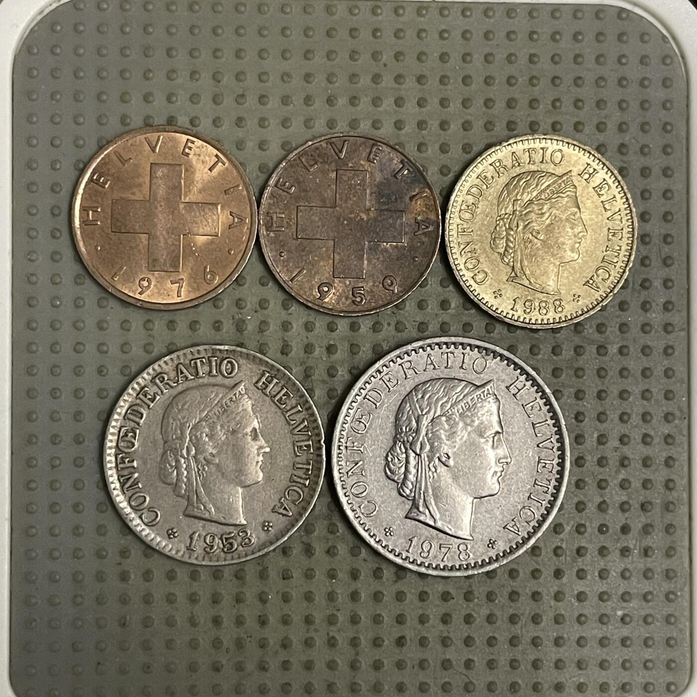 2026年第44场各国散币拍卖（总第194场） 瑞士5枚