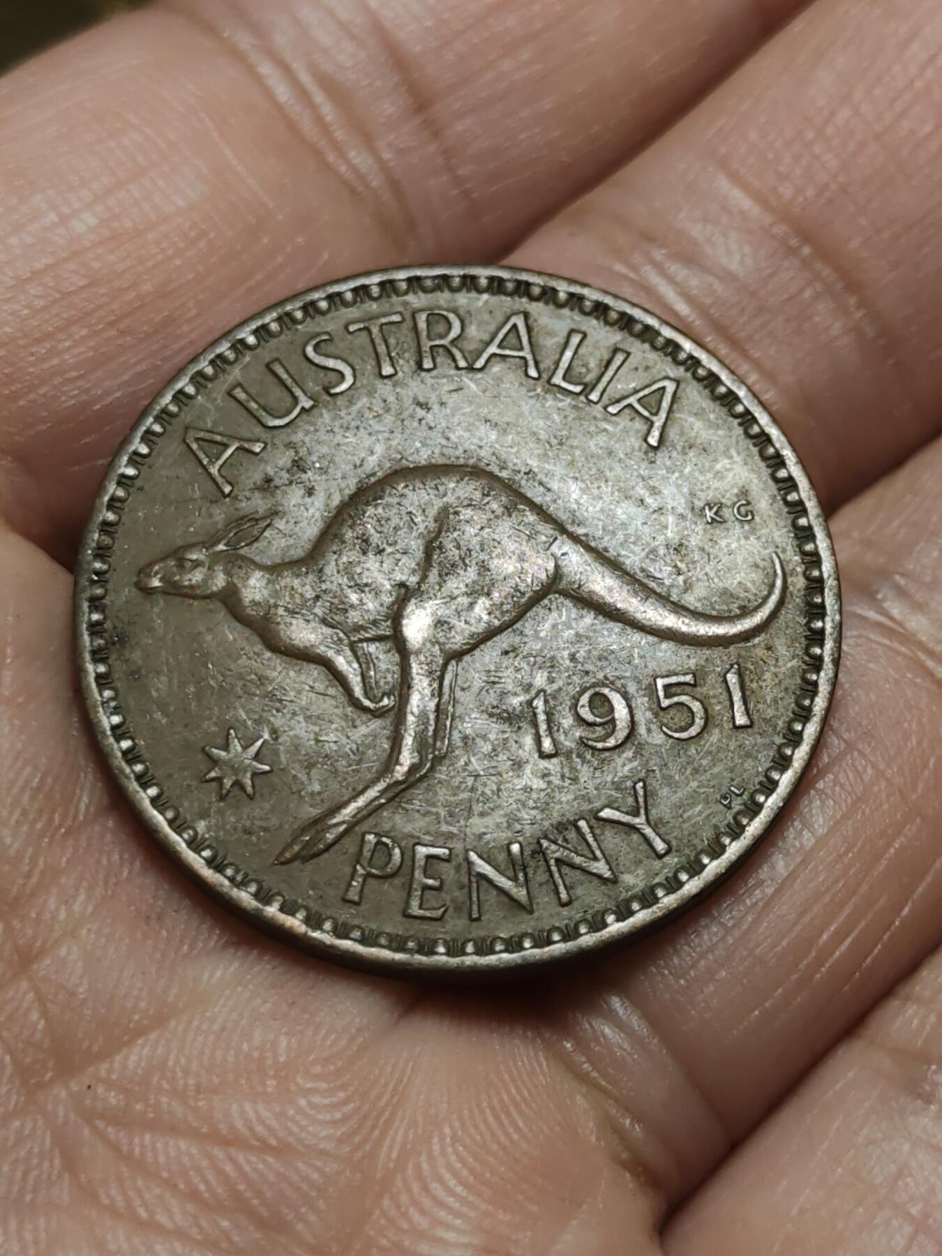 2026年第四十三场(总第二百一十二场）外国好品散币场(免佣金) 澳大利亚🇦🇺1951年1便士(乔治六世第二版)